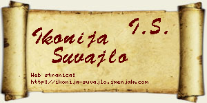 Ikonija Šuvajlo vizit kartica
